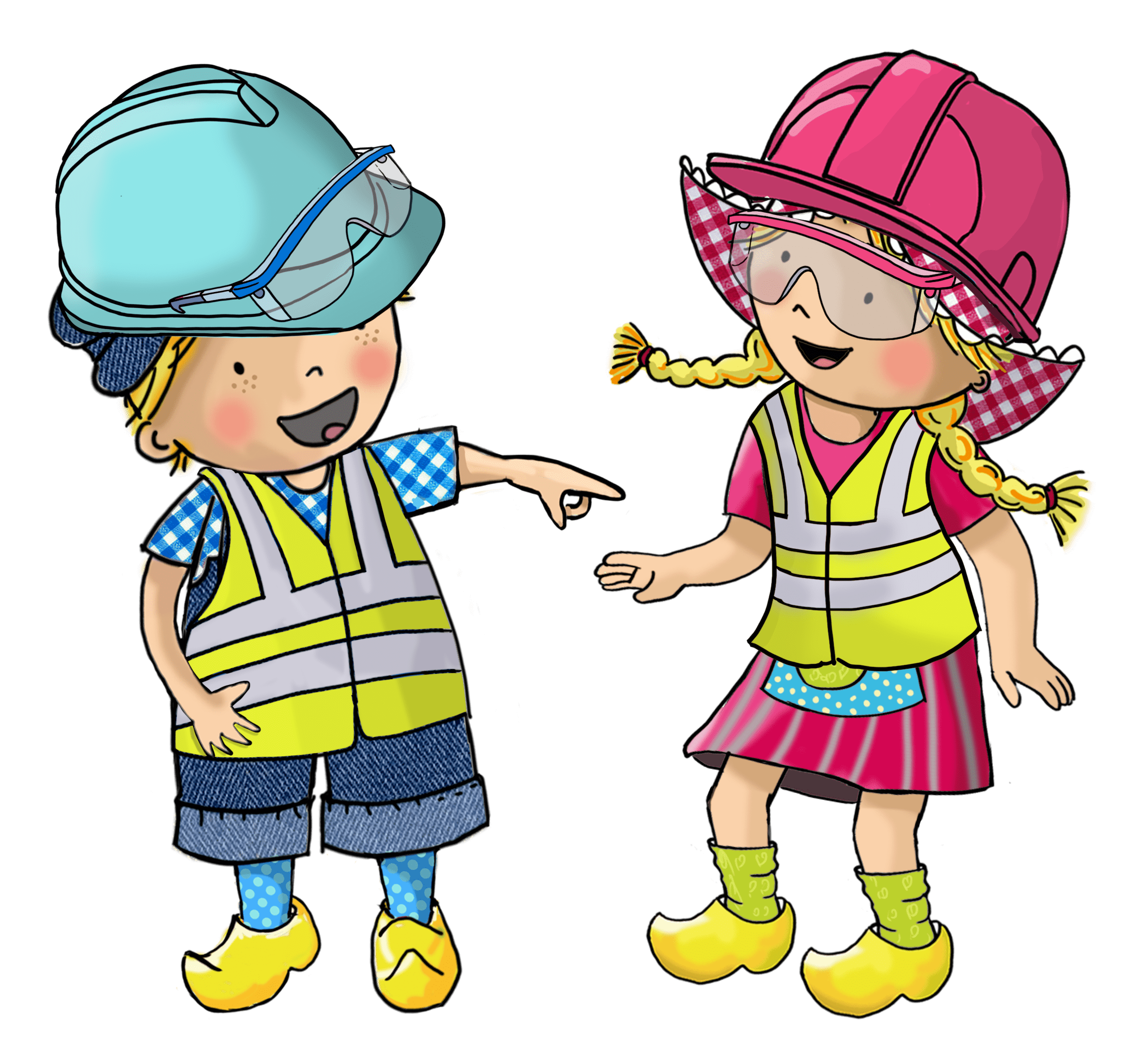 Fien und Teun arbeiten an vielen neuen Dingen