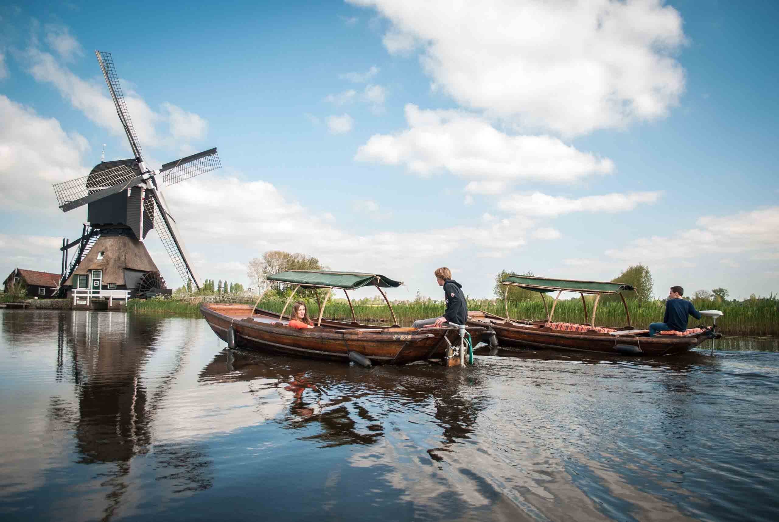 Fahren mit einem Sampan