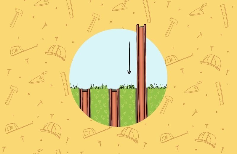 Schritt 3: Rammarbeiten